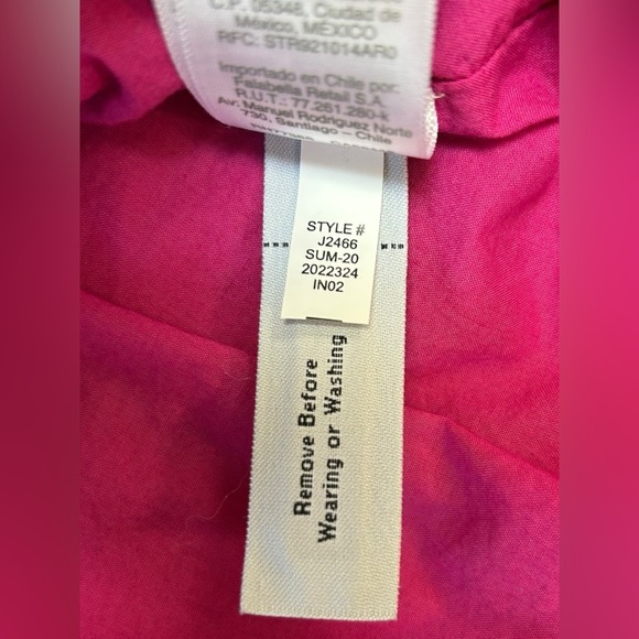 J. CREW Womens Button Back Shift Dress Beauchamps Linen Neon Flamingo Pink Sz XS - Picture 7 of 7